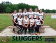 Sluggers White Green Uniform